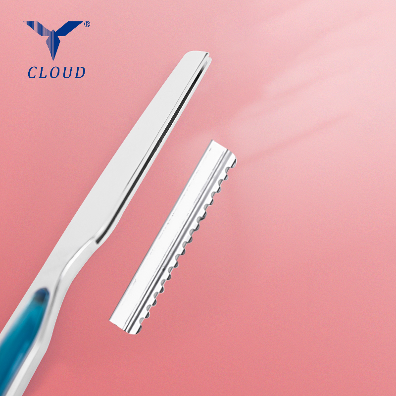 ماكينة حلاقة مستقيمة من الفولاذ المقاوم للصدأ لقص الشعر (مقبض بلاستيكي)