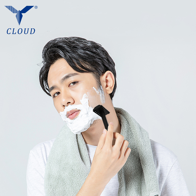 ماكينة حلاقة محمولة للسفر 74 شفرة بلاستيكية على شكل حرف T