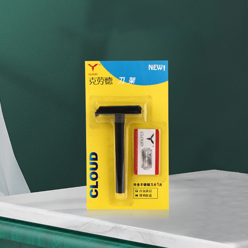 ماكينة حلاقة محمولة للسفر 74 شفرة بلاستيكية على شكل حرف T