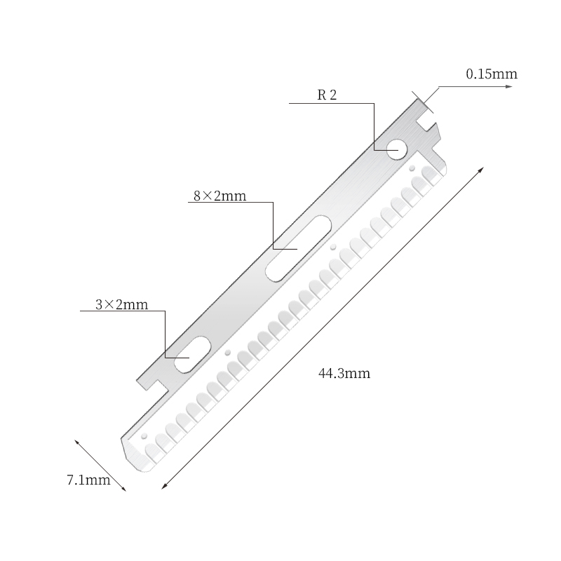 شفرات حلاقة للوجه والحاجب من الفولاذ المقاوم للصدأ مطلية بالنانو