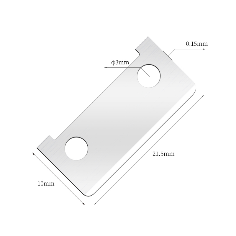 شفرات حلاقة للحواجب من الفولاذ المقاوم للصدأ ذات حافة قطع واحدة