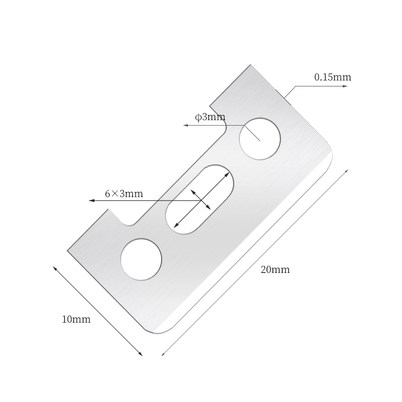 شفرات حلاقة للحواجب من الفولاذ المقاوم للصدأ ذات حافة قطع واحدة