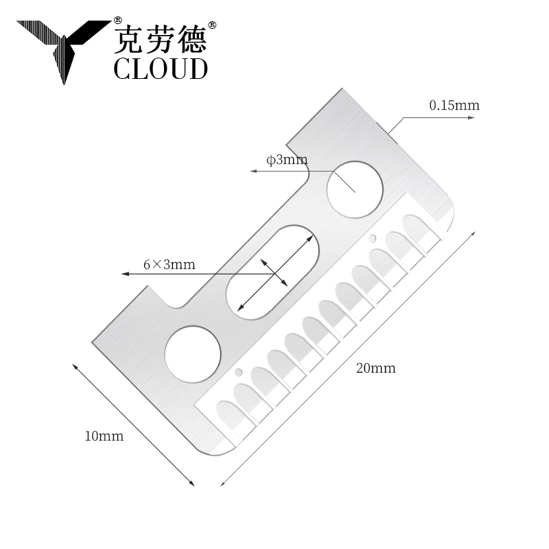 شفرات حلاقة للحواجب من الفولاذ المقاوم للصدأ ذات حافة قطع واحدة