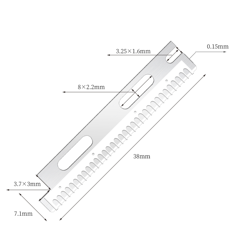 شفرات حلاقة الحواجب متعددة الاستخدام من الفولاذ المقاوم للصدأ وقابلة لإعادة الاستخدام