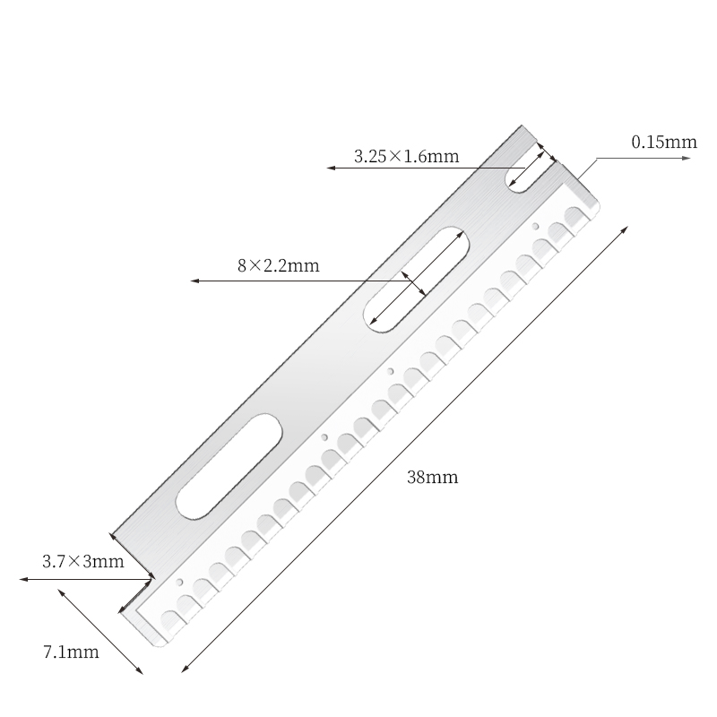 شفرات حلاقة الحواجب متعددة الاستخدام من الفولاذ المقاوم للصدأ وقابلة لإعادة الاستخدام