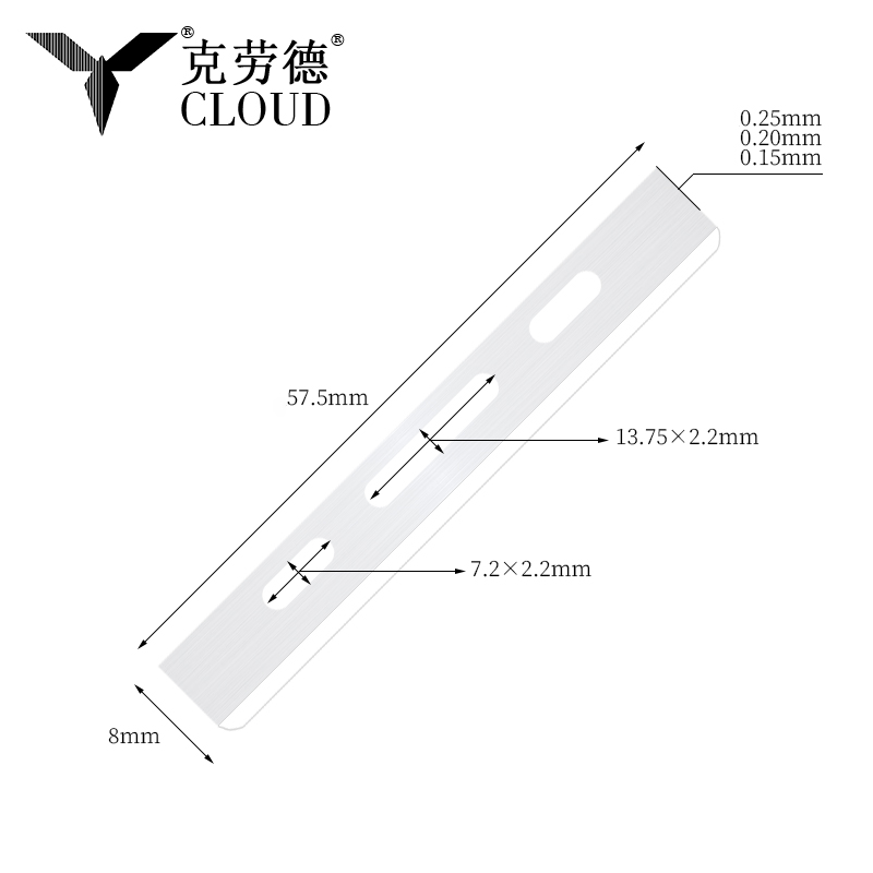 شفرات قص الشعر ذات حافة واحدة من الفولاذ المقاوم للصدأ