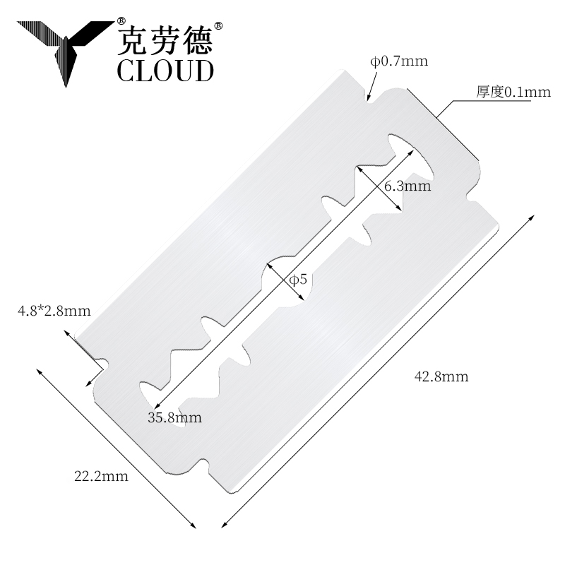 شفرات حلاقة سوبر ستيل 74 شفرة مزدوجة الحافة